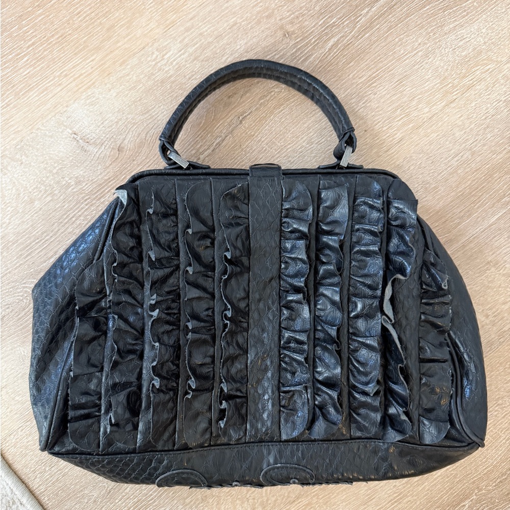 Jessica Simpson Duffle Style Purse- Black